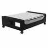 Under Bed Storage Box Dust-Proof Wheeled Under-Bed Clear Window