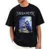 MEGADETH Rockband Bedrucktes T-Shirt Herrenmode Freizeitkleidung Kurzarm Lockerer Komfort T-Shirt Tägliche Herrenbekleidung