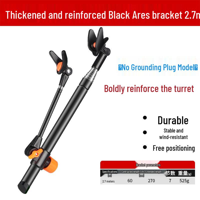 Multi-functional Stainless Steel Fishing Rod Holder and Ground Insert Stand
