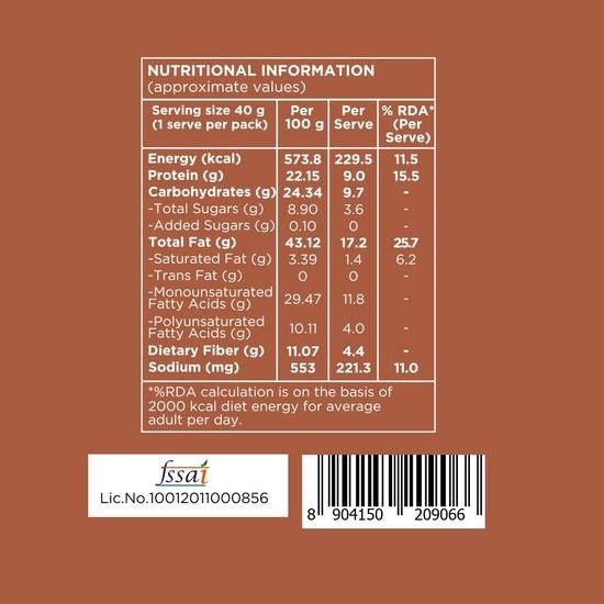 Nutty Gritties Grab And Go Barbeque Almonds | 240g (Each Pouch 40g, Pack of 6)