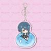 Kawaii Chibi Character Acrylic Keychain - Slime Themed Anime Game Pendant, Cute Backpack Charm Gift for Fans