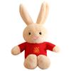 Red Festive Sweater Rabbit Doll Plush Toy Bunny Doll Year of the Rabbit Mascot Rag Doll Grab Machine Gift