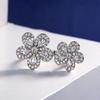 Tancises925 bijoux en argent fleur mode bague ouverte polyvalente