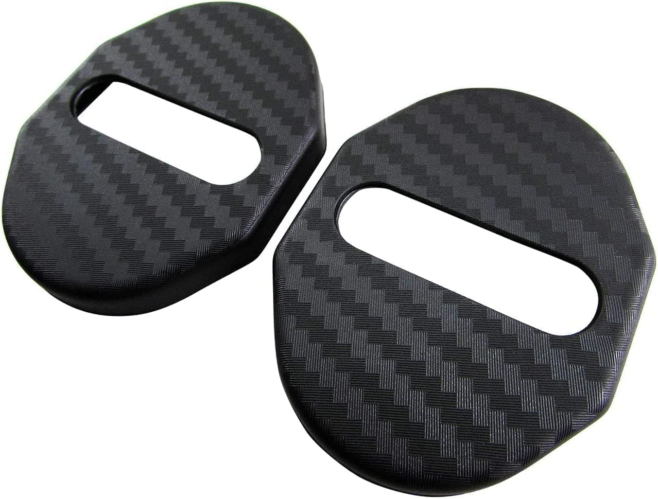 BRIGHTZ Days Rooks B21A Carbon Style Door Striker Cover 2PC