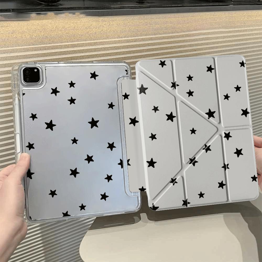 Creative Little Star Art Y-Fold Holder Cover Tablet Case For iPad Pro 11th 10th 9th 8th 7th 12.9inch Mini 6 7 Air 4 5 M3 M2 1 2