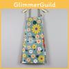 Fashionable Floral Apron Home Kitchen Plus Sized Waterproof Breathable Durable