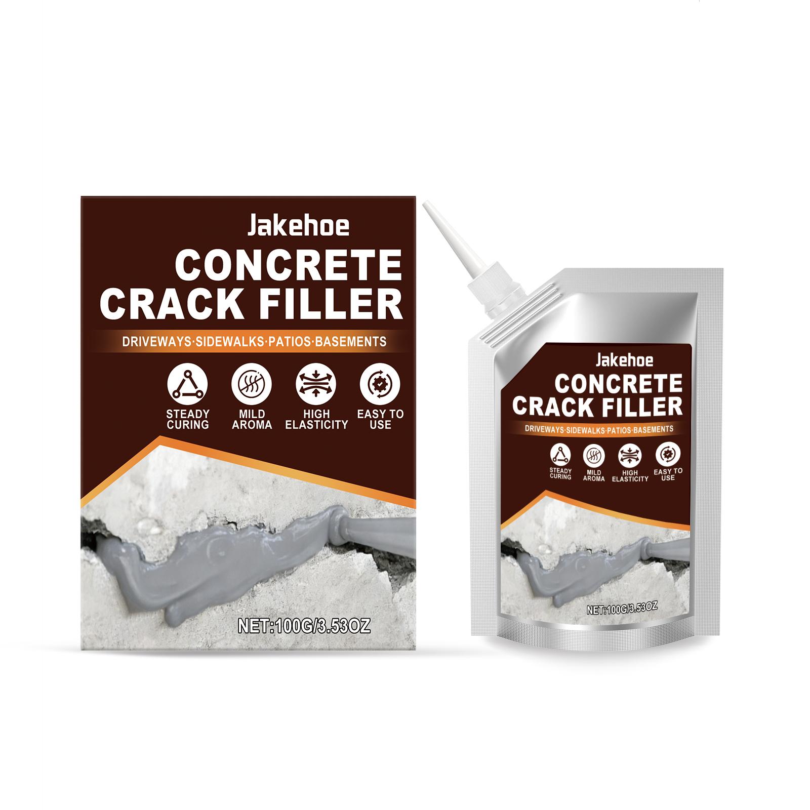 Concrete Crack Filler Self Leveling Sealant Waterproof Quick Dry Formula Indoor Outdoor Wall Floor Repair Leak Prevention