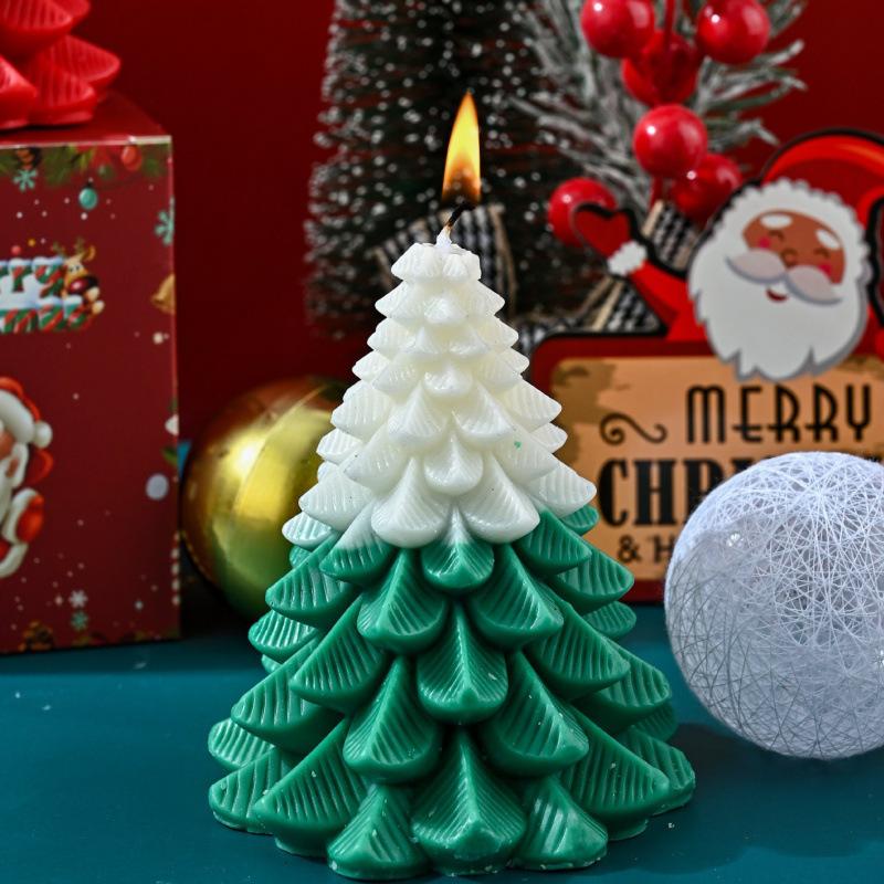 Christmas Tree Aromatherapy Pine Candle Gift Box Creative Handmade Fragrance Gift Holiday Decoration Ornaments Gift Giving