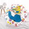 Disney Alice, Wonderland Automatic Open/Close Umbrella - Cute Umbrella with Cute Design, Portable 3-Fold Compact Umbrella for Men & Women, V