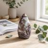 High Quality Natural Crystal Drop Crafts Gemstone Polished Stone Love Theme DIY Striped Pattern Jiangsu Crystal Decorations