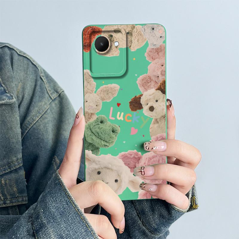 For Realme C30 C30s Narzo 50i Prime Phone Case RMX3690 RMX3506 Coque Soft Silicone Sweet Painted Back Printed Protective Cover