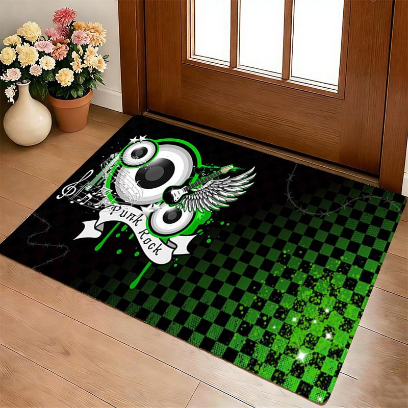 Punk Rock Living Room Nonslip Area Rug Soft Carpet For Bedroom Game Playroom Sofa Office Home Decor Doormat Christmas Gift C9291483