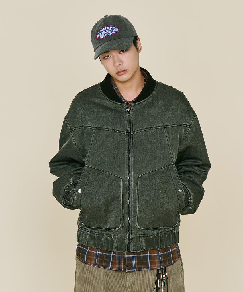 NONTYPE Sector Washed Ma-1 Bomber (Charcoal)