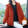 Winter Plus Size Cotton Jacket Women's Padded Outerwear Loose Zipper Pocket Down Cotton Clothes Female Parkas
