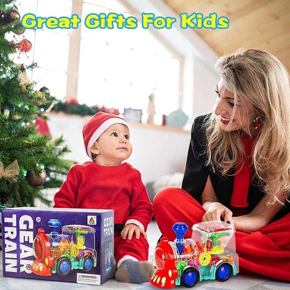 Electric Train Toy for Babies 1-3 Years - Lights, Sounds, Safe ABS BPA-Free, Promotes Motor Skill Development