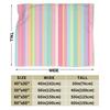 Colorful Lines Pattern Custom Comfortable Gift An UltraSoft Micro Fleece Blanket