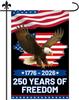 250 Years America Garden Anniversary Ag, 45.5x31.5cm/18x12.4in Linen Double-Sided 250 Years USA Patriotic Freedom Garden F EEZ
