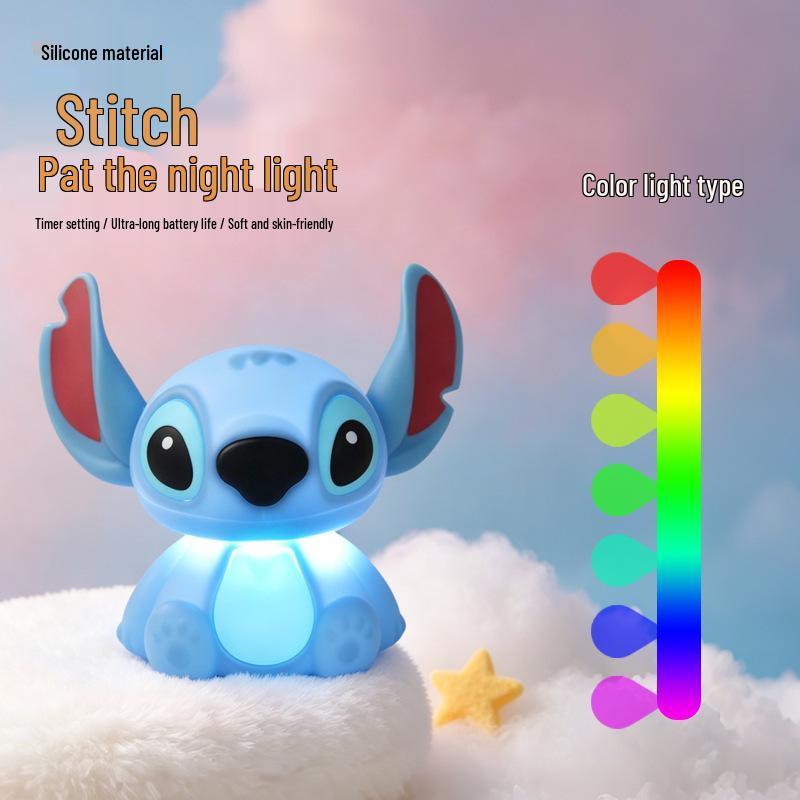 Purring Cat Night Light: Soft Bedside Lamp for Children's Sleep & Bedroom Decor