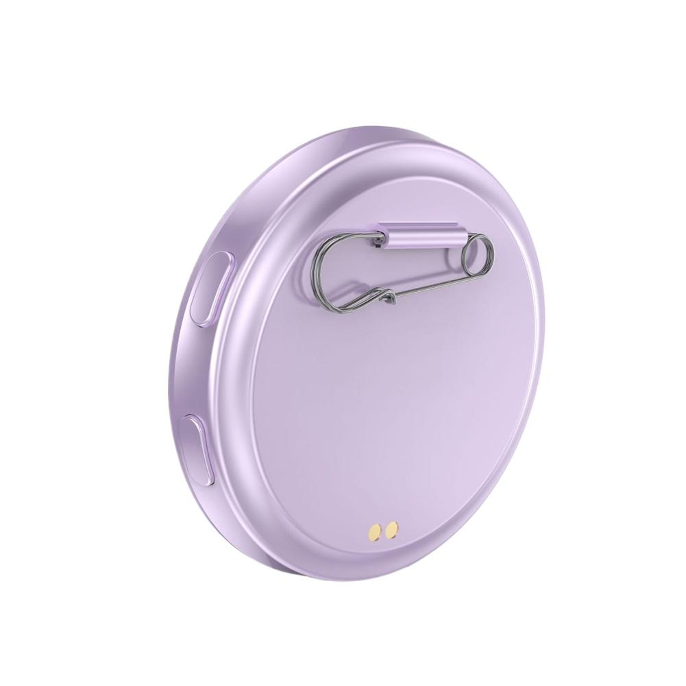 

Cartoon Round Anime E-Badge Pin 1.7 Inch LED Display Cyber Dynamic Anime Brooches Custom Funny Badge Backpack Accessories фиолетовый