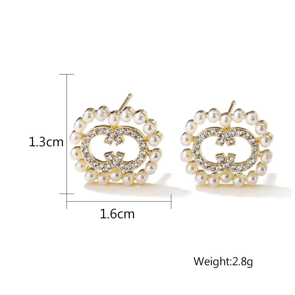 ZAKOL Geometric Hollow 8 Shaped Imitation Zircon CZ Earrings Temperament Buling Zircon Party Zircon Accessories