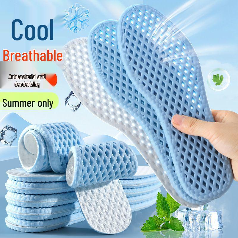 Breathable Antibacterial PU Summer Insole - Soft, Dry & Odor-Free Comfort