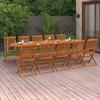 Day and Night - Day and Night Garden Dining Set 11 Pieces Solid Acacia Wood 280x90x75cm