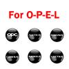 AAHO1 4PCS Metal Car Wheel Tire Valve Stem Covers Dustproof Caps for Opel Astra H J G K Insignia Corsa D Vectra C OPC Auto Accessories