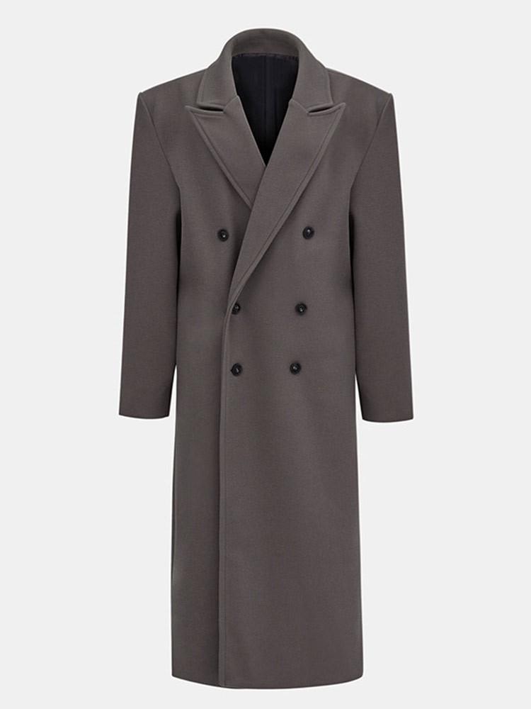 Women's Wool Coat - 2024 Autumn/Winter Collection, Commuter Style with Suit Collar
