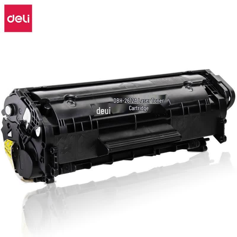 Deli Q2612A Compatible Black Toner Cartridge 3-Pack