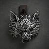 Atmospheric Werewolf Costume Gear Halloween Wolf Mask, Embossed Face Mask for Cosplay Party, Easy To Wear Adjustable Strap Animal Adults, Trick