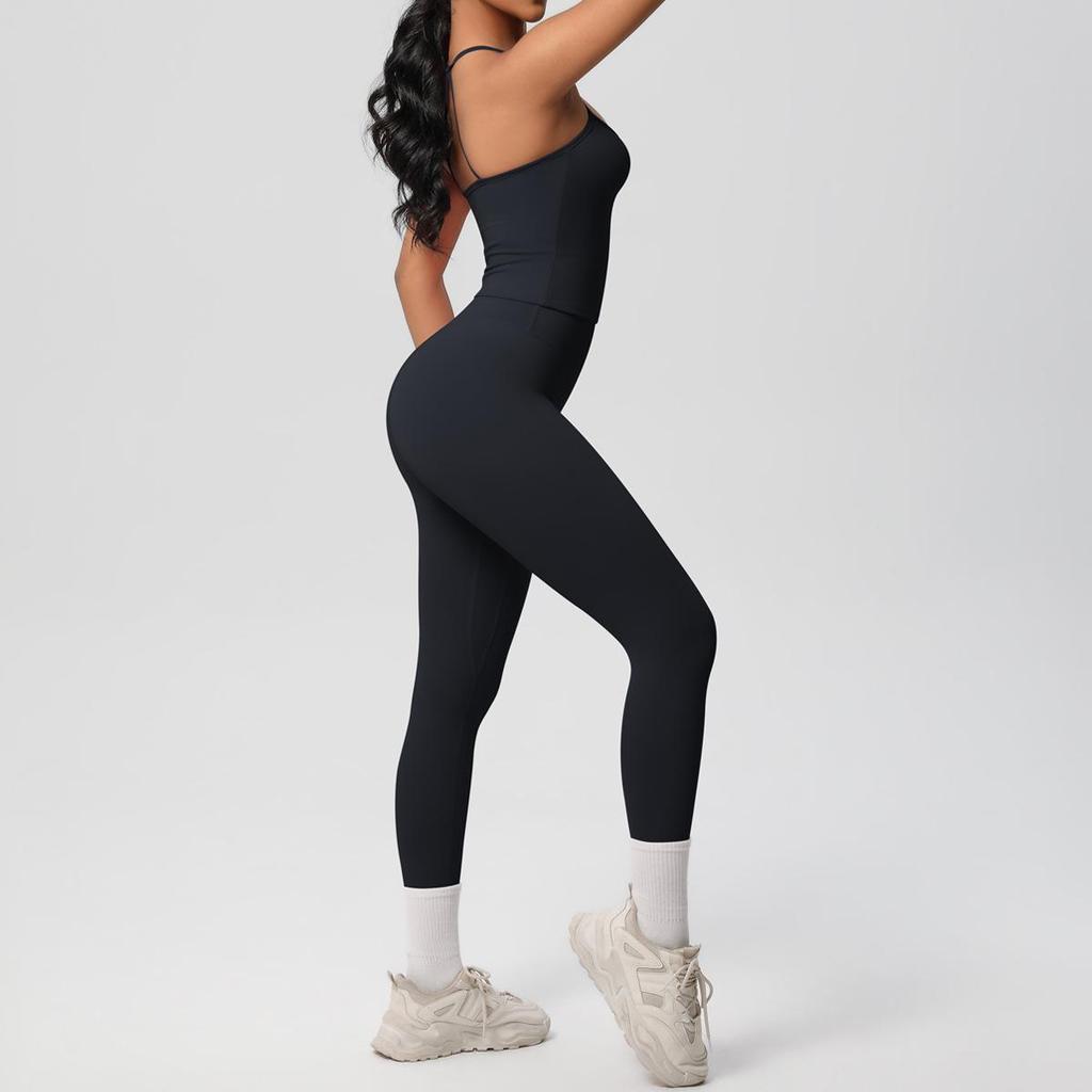 Seamless Nude Double-Sided Brushed Yoga & Running Set