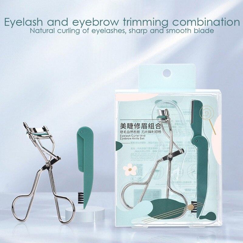 Eye Lashes Razor Eyelash Trimming Combination Eyelash Curler Eyebrow Razor Ergonomic ...