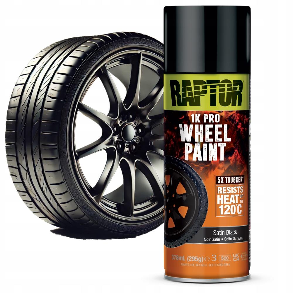 Lakier Spray Do Felg Raptor Czarny Półmat Odporny Na Pył Hamulcowy