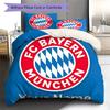Custom Name FC Bayern Munich Bedding,Quilt Set Quilt Cover Pillowcase Home Birthday Gift(1 * Duvet Cover + 2 * Pillowcase, Without Core) -HE60