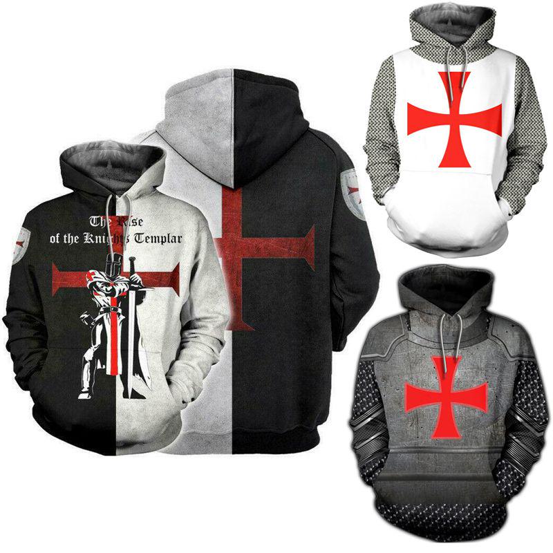 Templar Knights Unisex Cosplay 3d Print Pullover Casual Sweater Sweatshirt Top