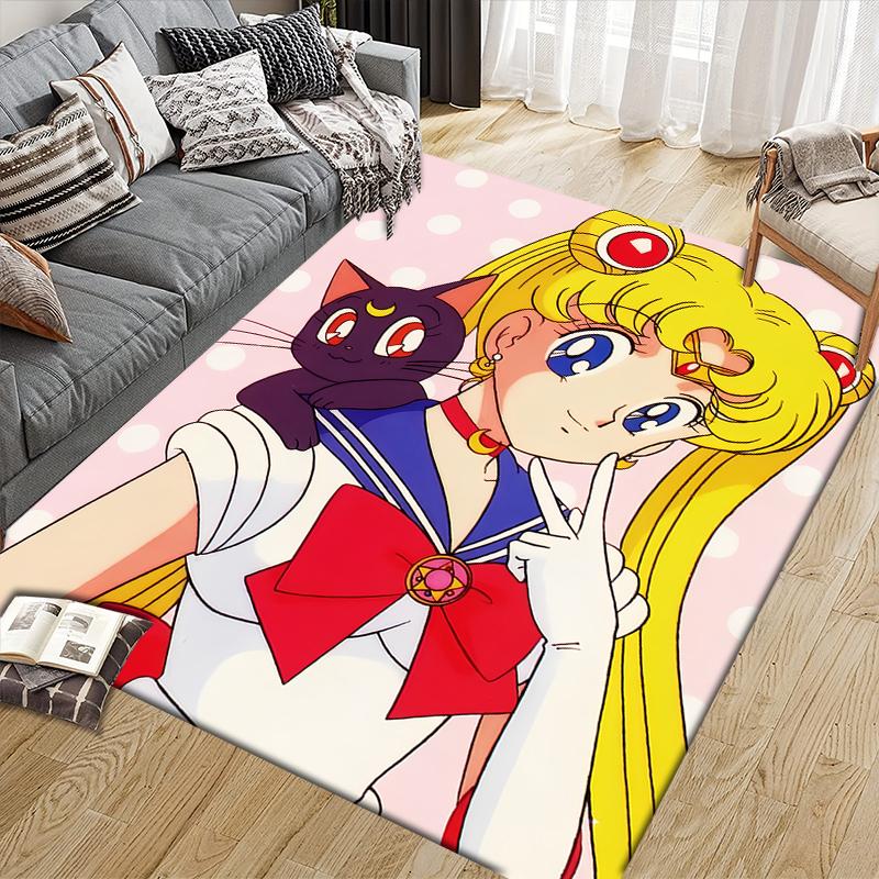 Sailor Moon Tsukino Usagi Main Area Rug, Sailor Moon Fan Cozy Carpet, Perfect Gift.chl