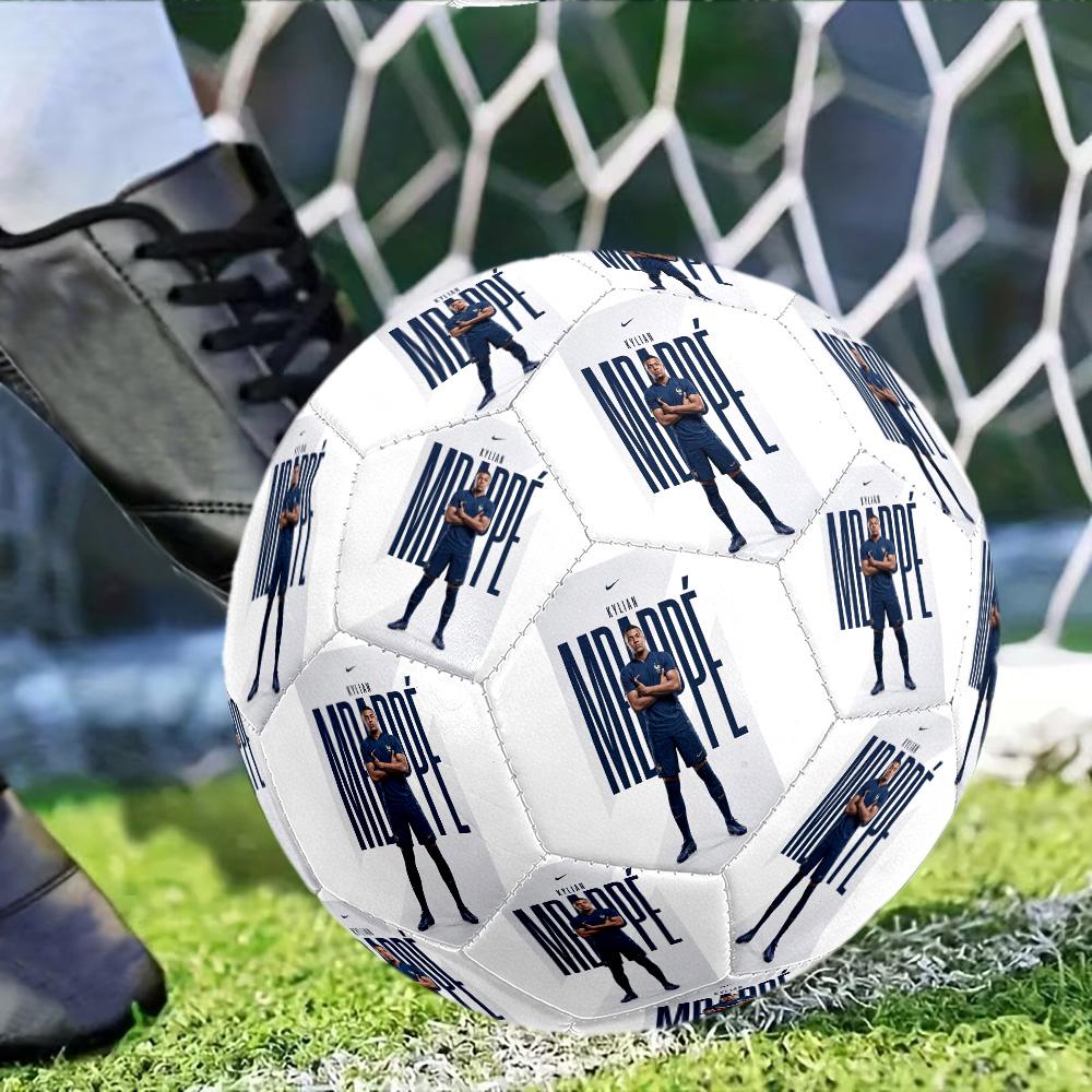Mbappé Taglia 5 Macchina da Cucire Pallone da Calcio Universale Indoor/Outdoor Regali per Appassionati di Sport Regalo di Compleanno/Natale Festa di Matrimonio