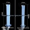 Plastic Graduated Measuring Cylinders: 10ml, 25ml, 50ml, 100ml, 250ml, 500ml, 1000ml