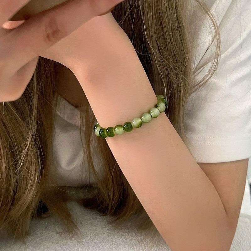 Bracelet Perle Irregulière Forme Spéciale Française Bracelet Femmes Niche Luxe Léger Exquis Doré Demi-Bracelet Bracelet Accessoires