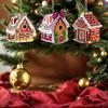 45/36pcs Christmas Wooden Hanging Ornaments Christmas Wooden Pendants Xmas Tree Hanging Ornament for Tree Decoration