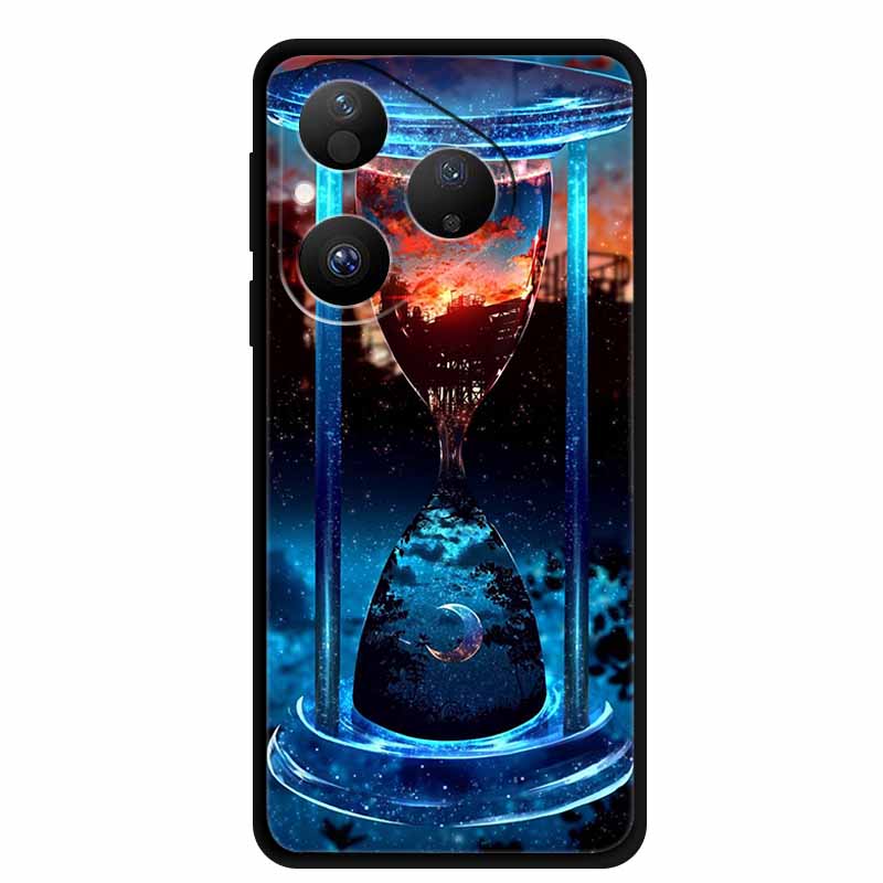 For Huawei Pura 80 5G Case Pura80 Coque Black Silicone Soft Back Cover Case For Huawei Pura 80 2025 Phone Case HED-LX9 Funda Bag
