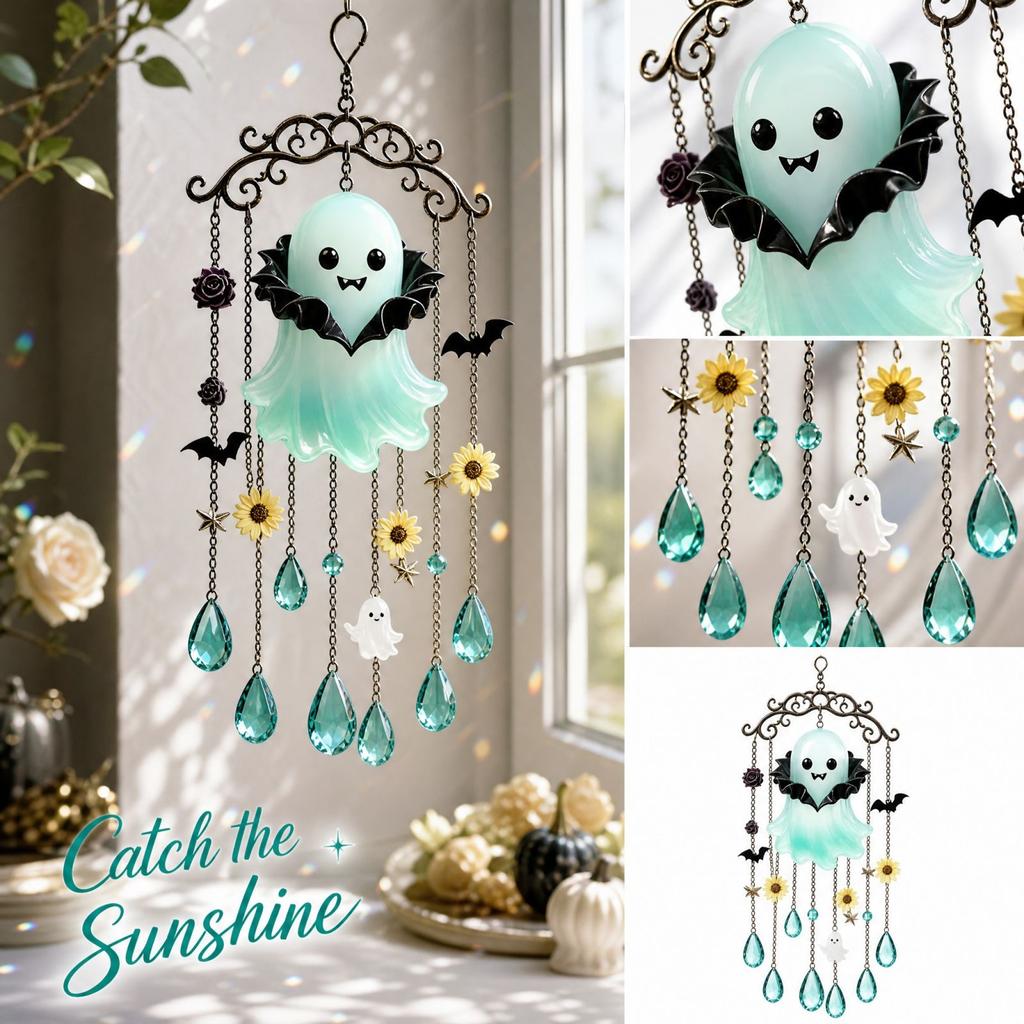 Acrylic Wind, Hanging Decoration for Halloween Garden Patio Window
