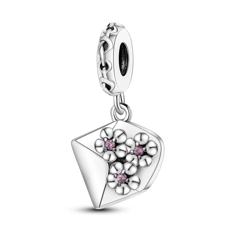 Kupfergrün Serie Kleeblüte Gänseblümchen Anhänger Charm Perlen Schmuck Passt auf Echte Armbänder Schmuck Für Frauen DoItYourself