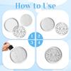 100 PCS Air Filter Scent Pads, 0.67in/17mm Essential Car Air Freshener Refill Felt Pads Unscented White Custom Car Airs Vent Clip Replacement Scent