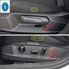ABS Seat Adjustment Knob Button Handle Sequ Decoration Cover Trim Accessories Interior For Volkswagen T-Roc T Roc 2018 - 2025