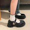 Fashion Woman's Mary Jane Platform Shoes Lolita Style Students JK Uniform Shoe Cosplay Butterfly Knot Buckle Leather Shoes Zapatos Mujer