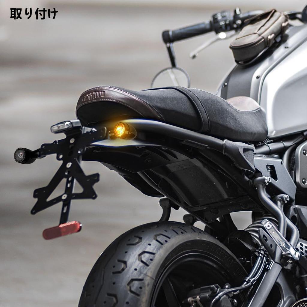 Evermotor Motorcycle LED Turn Signal: CNC process, dark black paint