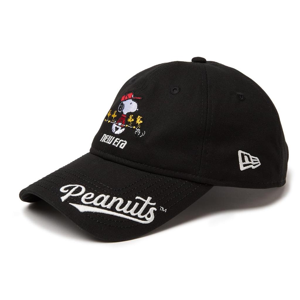 [New Era] Golf Cap 9TWENTY Snoopy Collaboration Black FREE GF 920CSLV PEANUTS VISOR LOGO BLK