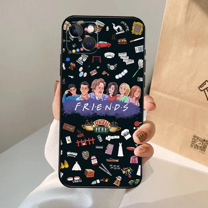 Friends TV Show Case Cover For iPhone 16 15 14 12 Pro Max 11 13 Pro Max X XR XS MAX Plus 12 Mini Coque