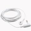 Drop Shipping 4,5m 15ft Weißes PU USA Stecker Erdungskabel mit 100K Widerstand für Bettwäsche/Yogamatten Sicherheitsprodukt